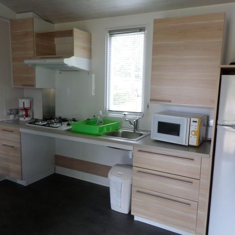 Mobilheim 4 Personen - PMR 30m² - 2 Zimmer (zugänglich für Personen mit eingeschränkter Mobilität)