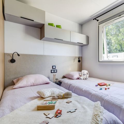 Mobilheim 8 Personen - Prestige Cabellou - Fußgänger - 6/8P 3Sch 2Sde 40m2