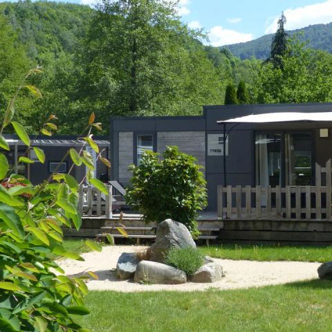 Mobilheim 4 personen - Sunêlia Luxe Taos 2 Schlafzimmer / 2 Badezimmer 35m² - TV - LV - Überdachte Terrasse - Bettwäsche vorhanden