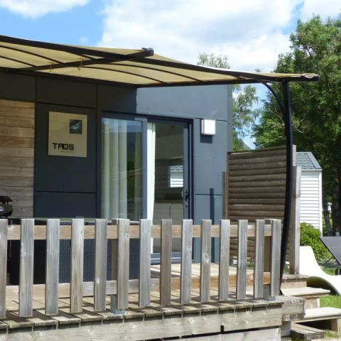 Mobilheim 2 personen - Sunêlia Luxe Taos 1 Schlafzimmer 27m² - TV - Überdachte Terrasse - Bettwäsche vorhanden