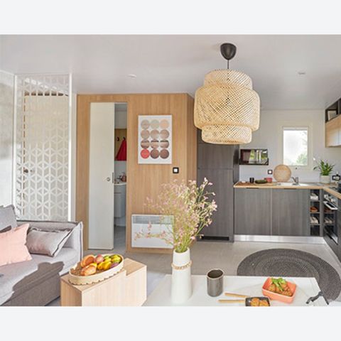 Mobilheim 4 personen - Sunêlia Luxe Iroise 2 Zimmer 35m² - TV - LV - Bettwäsche vorhanden