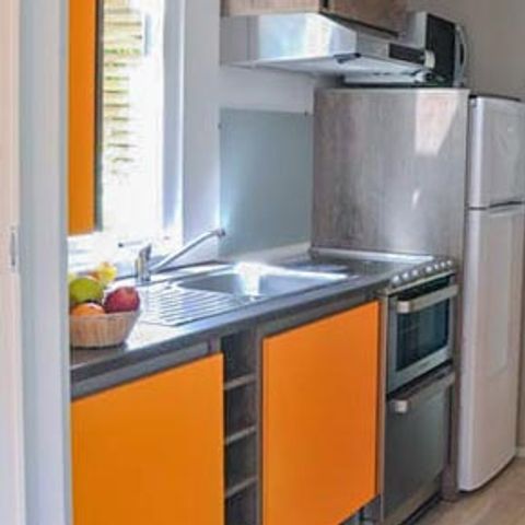 Mobilheim 5 personen - Sunêlia Prestige Déclik 2 Zimmer 35m² - TV - Halbüberdachte Terrasse