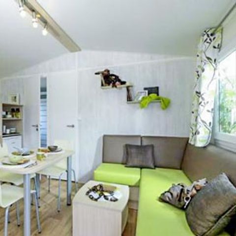 Mobilheim 6 personen - Loisir Pacifique 3 Schlafzimmer 40m² - TV - Überdachte Terrasse