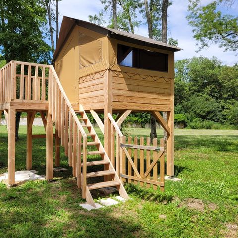 Unterkunft 2 personen - Zelt Nature auf Stelzen Standard 7.2 m² - ohne Sanitäranlagen