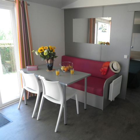 Mobilheim 4 Personen - Standard 32m² - 2 Zimmer + nicht überdachte Terrasse - PMR