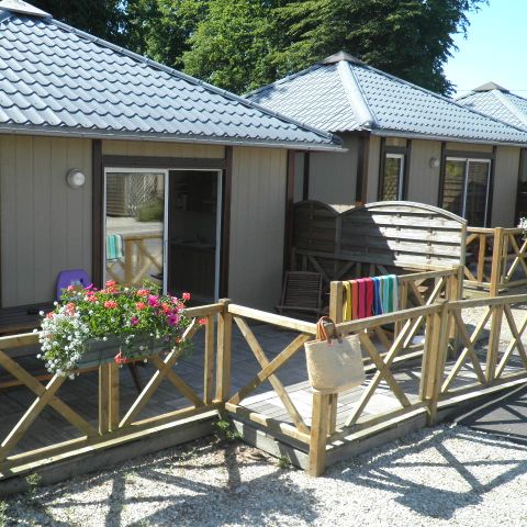 Mobilheim 4 Personen - Chalet Standard 35m² - 2 Zimmer + nicht überdachte Terrasse - PMR