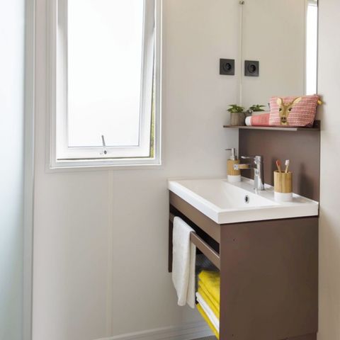 Mobilheim 2 Personen - Confort 17.8m² - 1 Zimmer + Terrasse