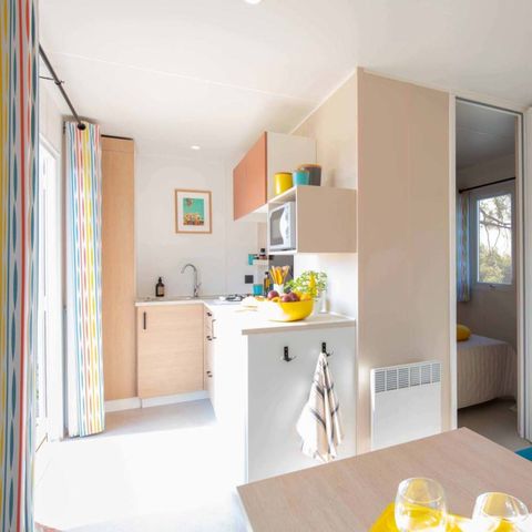 Mobilheim 2 Personen - Confort 17.8m² - 1 Zimmer + Terrasse