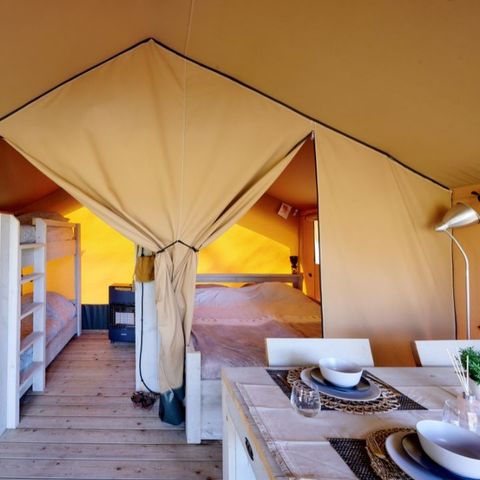 Zelt 4 Personen - Zelt Nature Famille 20m² (2 Zimmer) - in der Nähe von Sanitäranlagen