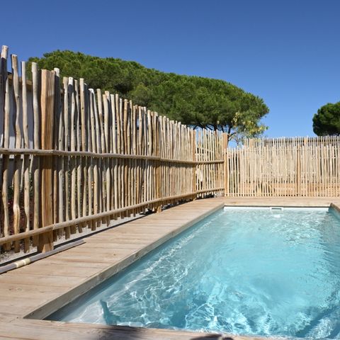 Mobilheim 6 personen - NEW// Villa de la Rance Prestige 40m² - 3 Schlafzimmer - 2 Badezimmer - Pool - Überdachte Terrasse