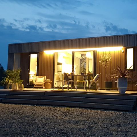 Mobilheim 6 Personen - NEW// Villa de la Rance Prestige 40m² - 3 Schlafzimmer - 2 Badezimmer - Pool - Überdachte Terrasse
