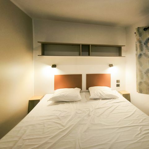 Mobilheim 2 Personen - Mobilheim Standard 22m² - 1 Zimmer + halbüberdachte Terrasse 12m² -.