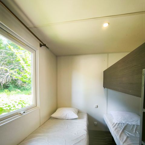 Mobilheim 4 Personen - Komfort 32m² - 2 Zimmer + Terrasse + TV + Klim -