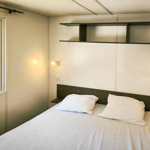Mobilheim 4 Personen - Komfort 32m² - 2 Zimmer + Terrasse + TV + Klim -