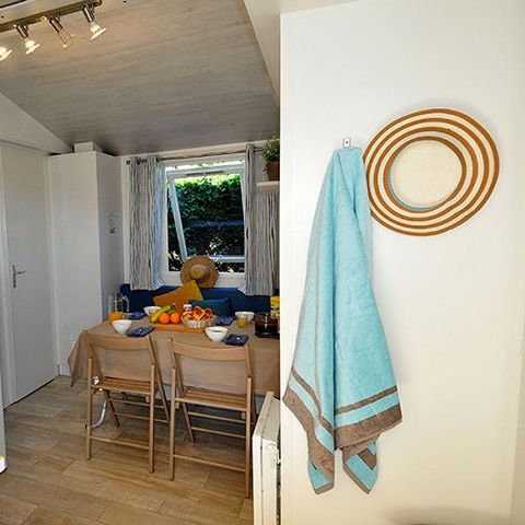 Mobilheim 4 Personen - ALOHA 25m² - 2 Zimmer + überdachte Terrasse