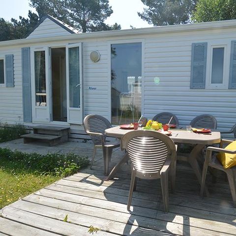 Mobilheim 4 Personen - FLORES 31m² - 2 Zimmer + Terrasse