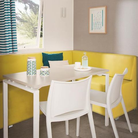 Mobilheim 4 personen - SAMOA 29m² - 2 Schlafzimmer - Halbüberdachte Terrasse