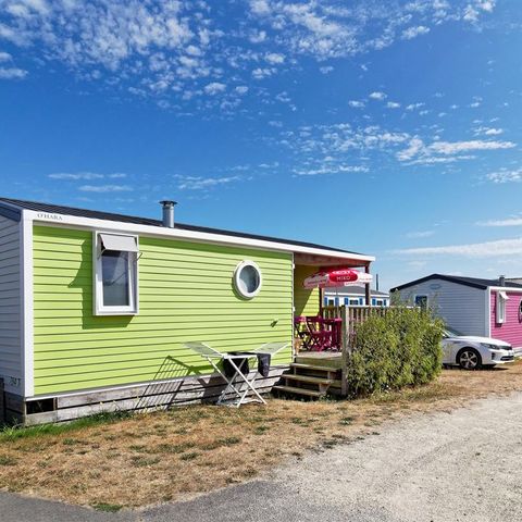 Mobilheim 4 personen - BORA BORA 31m² - 2 Schlafzimmer + Halbüberdachte Terrasse