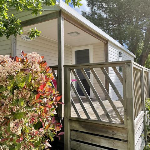 Mobilheim 4 personen - BORA BORA 31m² - 2 Schlafzimmer + Halbüberdachte Terrasse