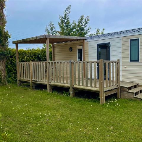 Mobilheim 4 personen - IBIZA 27m² - 2 Schlafzimmer - Überdachte Terrasse