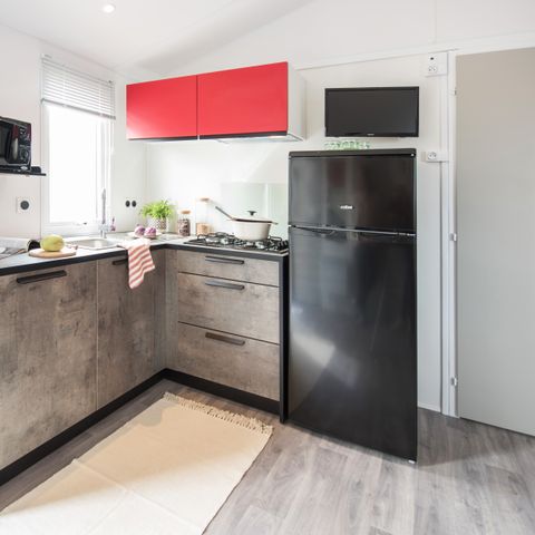 Mobilheim 4 personen - IBIZA 27m² - 2 Schlafzimmer - Überdachte Terrasse