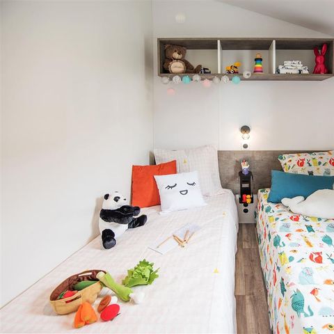 Mobilheim 4 Personen - "BAHIA Confort +" 27m² - 2 Schlafzimmer - Überdachte Terrasse - Geschirrspülmaschine