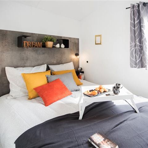 Mobilheim 4 Personen - "BAHIA Confort +" 27m² - 2 Schlafzimmer - Überdachte Terrasse - Geschirrspülmaschine
