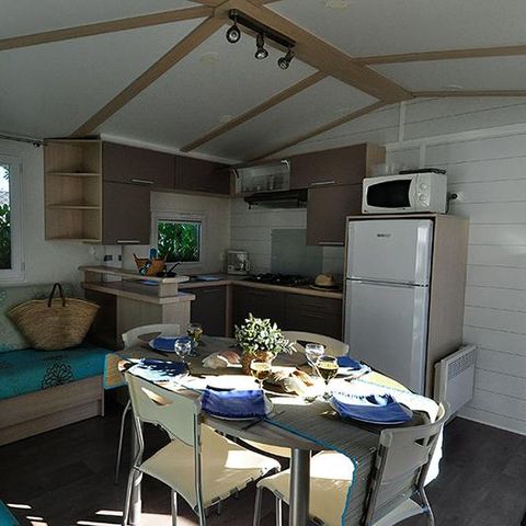 Mobilheim 4 personen - MALDIVES 34 m² - 2 Schlafzimmer - Überdachte Terrasse