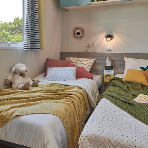 Mobilheim 6 Personen - "BAHIA MODULO Confort +" - 27m² - 4/6 Personen - 2 Schlafzimmer - Überdachte Terrasse