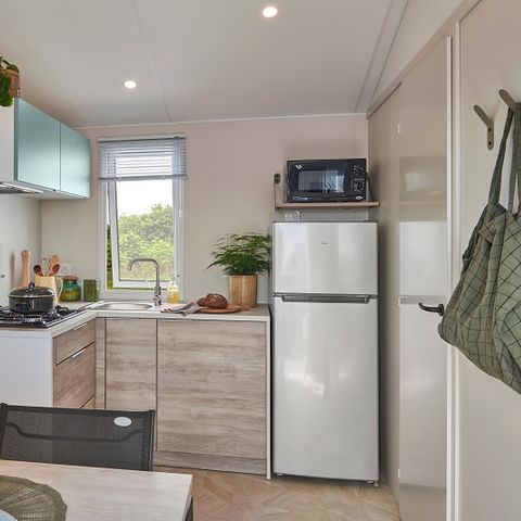 Mobilheim 6 personen - "BAHIA MODULO Confort +" - 27m² - 4/6 Personen - 2 Schlafzimmer - Überdachte Terrasse
