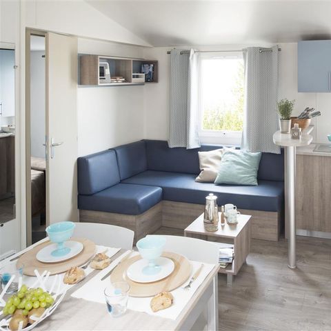 Mobilheim 6 personen - BAHAMAS 34m² - 3 Schlafzimmer - Nicht überdachte Terrasse