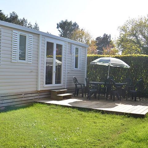Mobilheim 6 personen - BAHAMAS 34m² - 3 Schlafzimmer - Nicht überdachte Terrasse