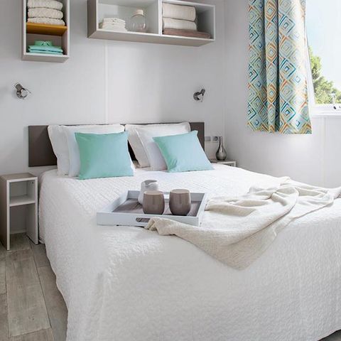 Mobilheim 6 personen - BAHAMAS 36m² - 3 Schlafzimmer - Überdachte Terrasse