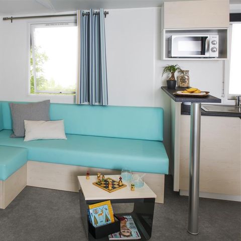 Mobilheim 6 personen - BAHAMAS 36m² - 3 Schlafzimmer - Überdachte Terrasse