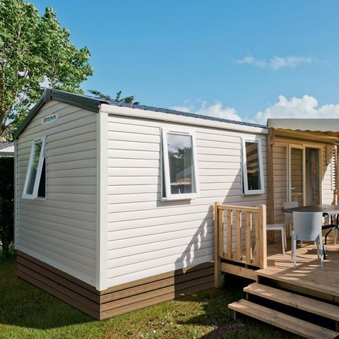 Mobilheim 6 personen - BAHAMAS CONFORT 34m² - 3 Schlafzimmer - Überdachte Terrasse - Geschirrspülmaschine