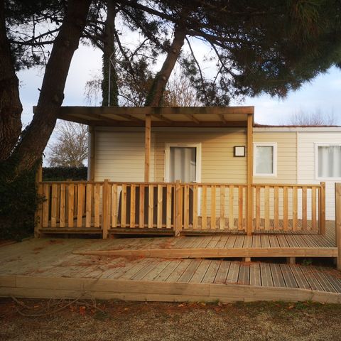 Mobilheim 4 Personen - Mobilheim PMR - 2 Zimmer + überdachte Terrasse