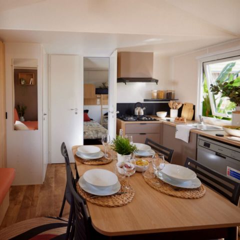 Mobilheim 6 Personen - Komfort + 3 Zimmer 6 Personen