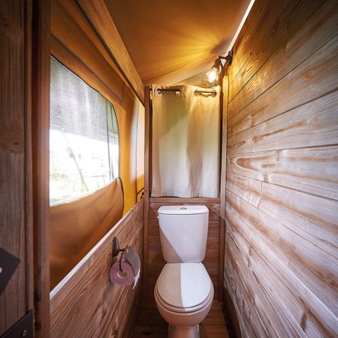 Safarizelt 5 Personen - Lodge Leinwand Kenia Vintage - 34.5 m² - 2 Zimmer