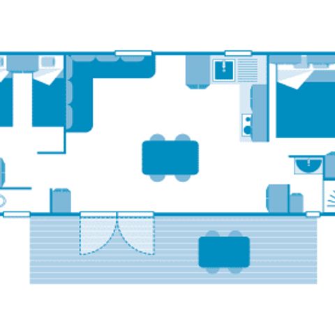 Mobilheim 4 Personen - Cottage 4p 2ch ****