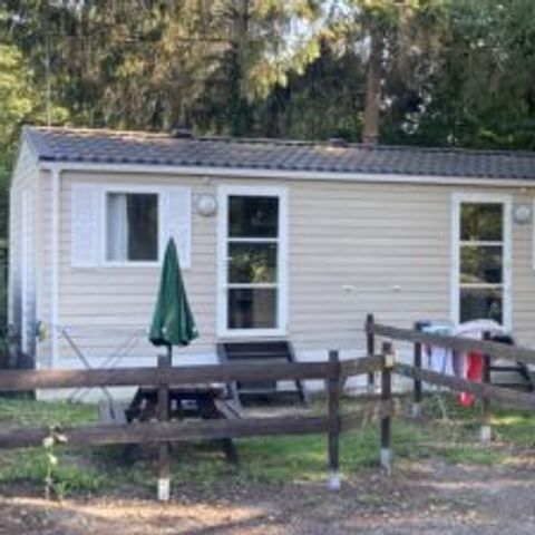 Mobilheim 1 Person - 02-Mobilheim Doppelhaushälfte Standard 17m2 (1 Schlafz. - 1 Pers.) + TV + Klimaanlage - Preis für 2 Personen