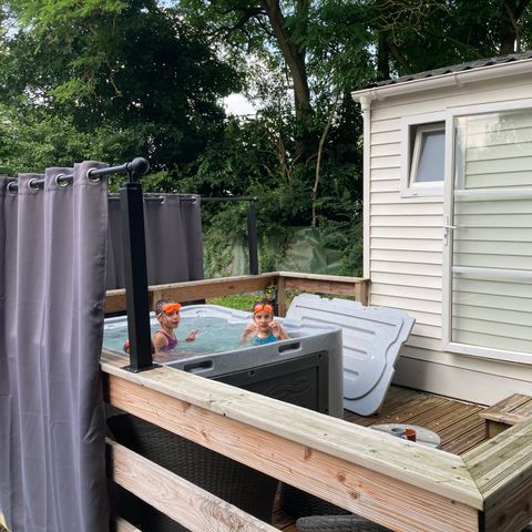 Bungalow 2 Personen - 11-Bungalow Les Croisettes 30m2 (2Sch - 2/6Pers) + Jaccuzzi + gemachte Betten + Handtuch + Getränkekit - Preis für 2 Personen
