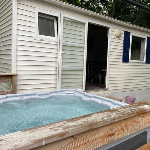 Bungalow 2 Personen - 11-Bungalow Les Croisettes 30m2 (2Sch - 2/6Pers) + Jaccuzzi + gemachte Betten + Handtuch + Getränkekit - Preis für 2 Personen