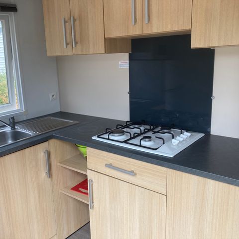 Mobilheim 2 Personen - 09-Mh Grand Confort 6 pers mit großer Terrasse - Preis für 2 Personen