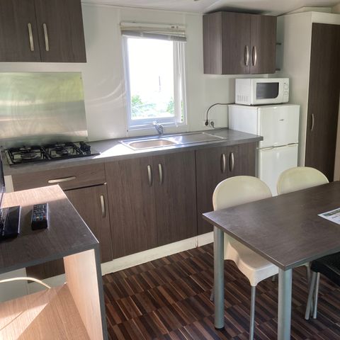 Mobilheim 2 Personen - 09-Mh Grand Confort 6 pers mit großer Terrasse - Preis für 2 Personen