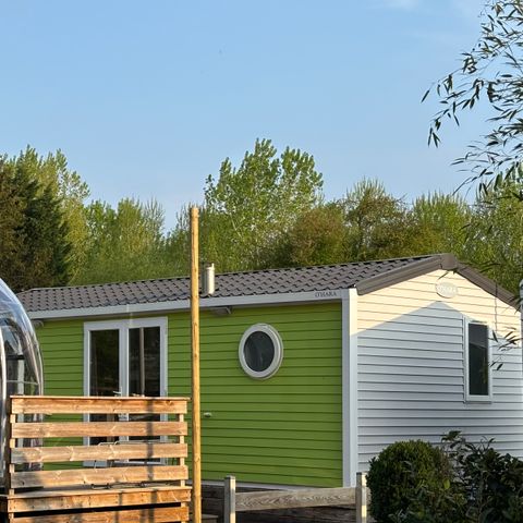 Bungalow 2 Personen - 15-Bungalow Grand Marais 32m2 (2Sch - 2/6Pers.) + Jaccuzzi + gemachte Betten + Handtuch + Getränkekit - Preis für 2 Personen