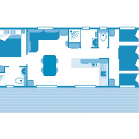Mobilheim 6 Personen - Cottage 6p 3ch ****