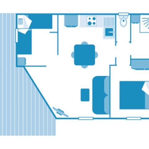 Chalet 5 Personen - Chalet 4/5p 2Zi Meerblick ***