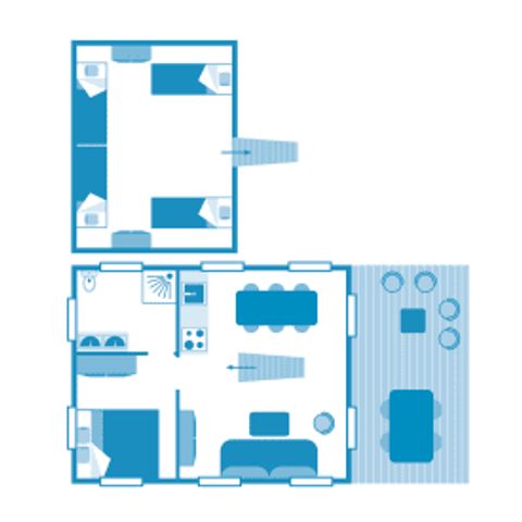 Safarizelt 6 Personen - Lodge 6p 2ch ****