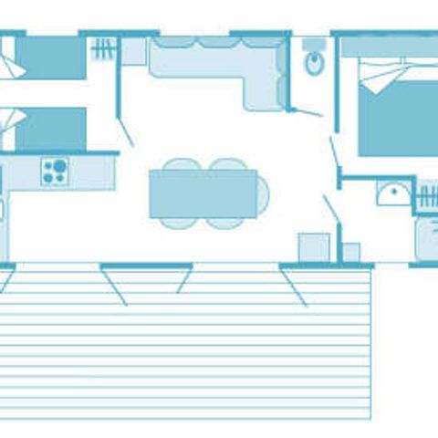 Mobilheim 5 Personen - Cottage 4/5p 2ch ***