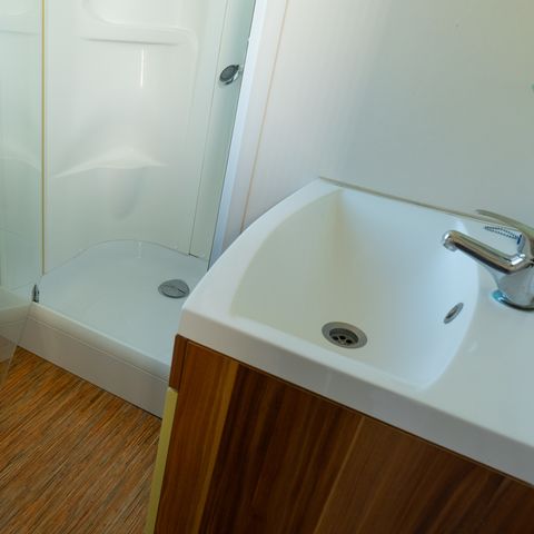 Mobilheim 2 Personen - Mobilheim Komfort - 16 m² - 1 Zimmer mit Meerblick